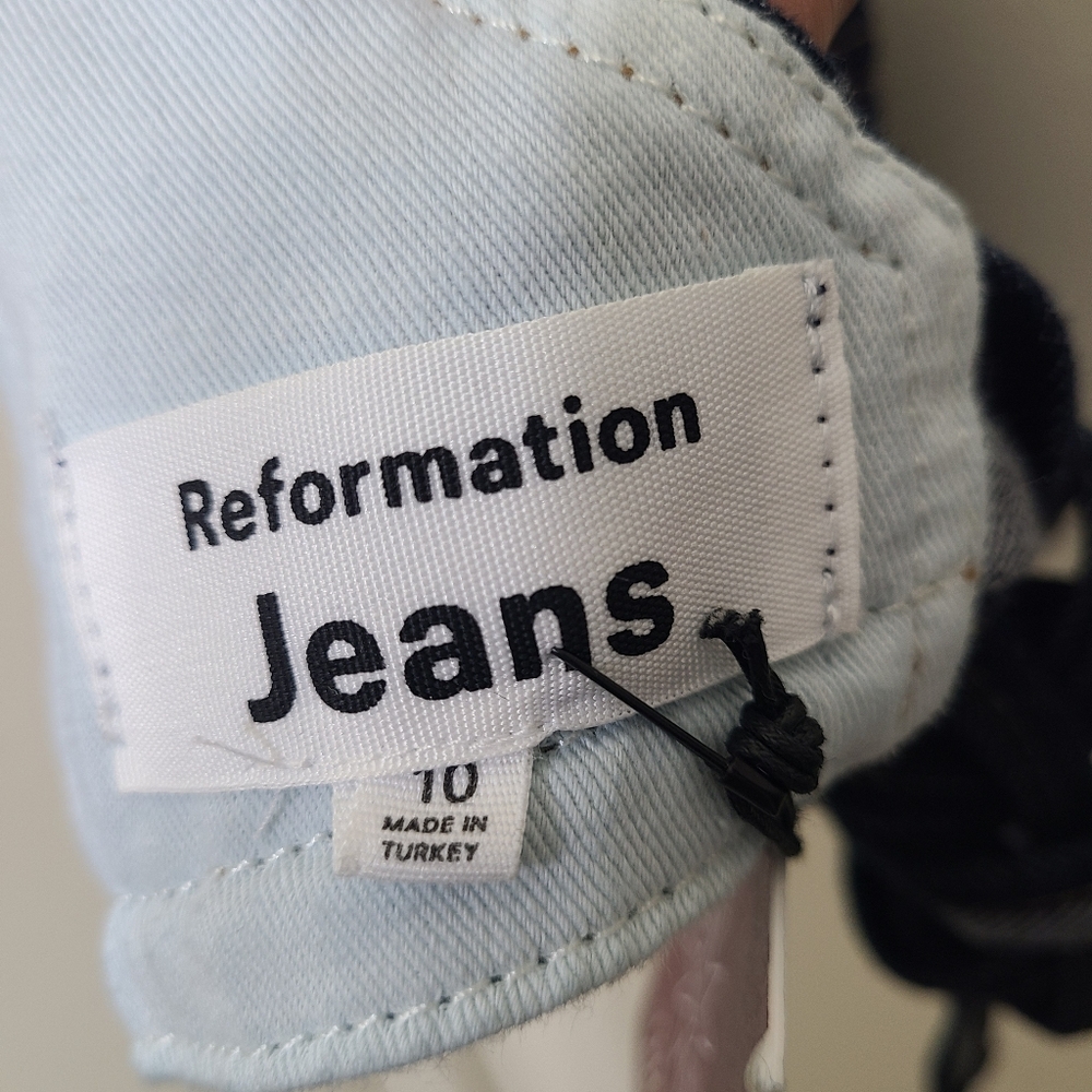 NWT Reformation Halter Demim Top - Picture 10 of 12